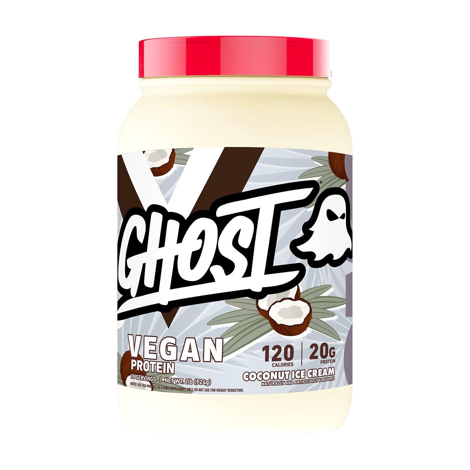 GHOST Vegan Protein Powder Coconut Ice Cream